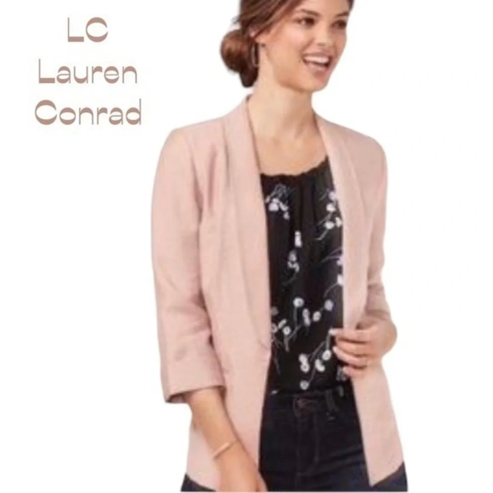 LC Lauren Conrad Dusty Rose Academia Blazer NWOT